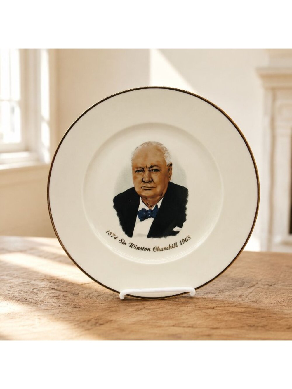 Vintage Sir Winston Churchill Memorial Commemorative Plate Germany 10"